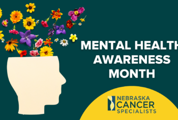 mental health awareness image with head with flowers coming out of the top